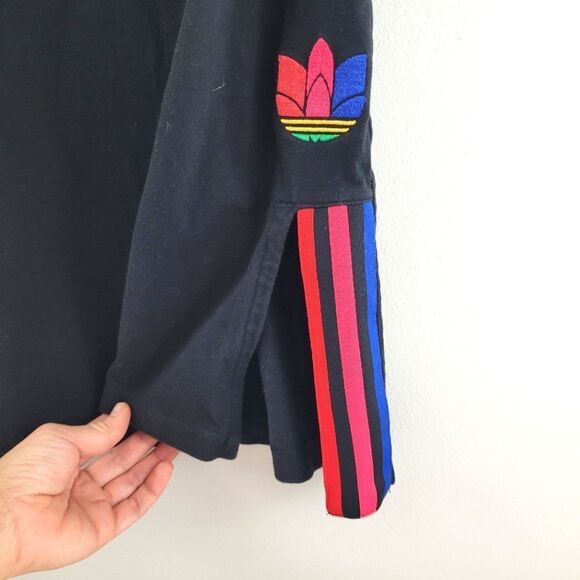 ADIDAS womens Adicolor Trefoil3D shirt dress - Picture 9 of 15